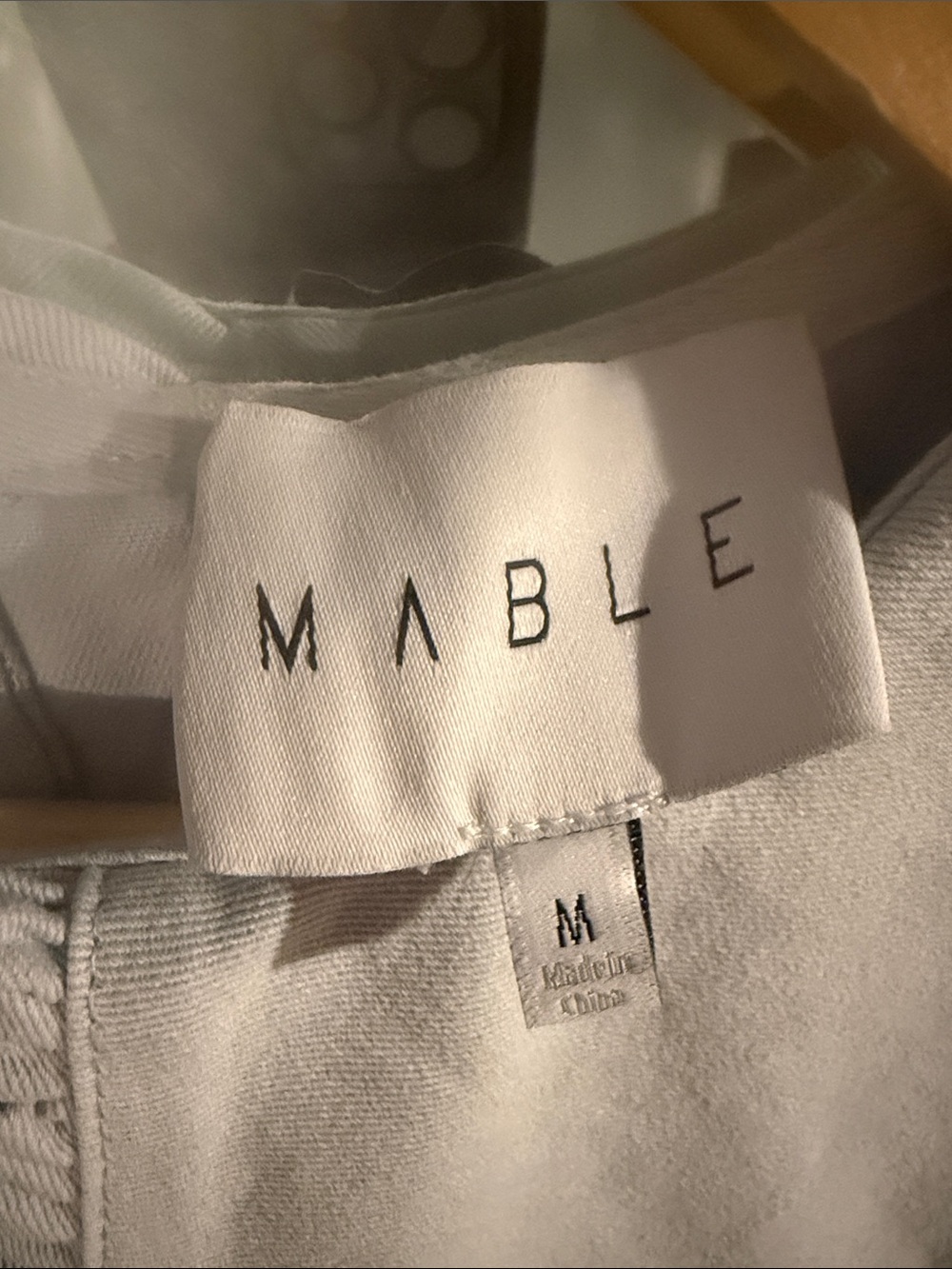 MABLE Light Gray Ruffle Collar A-Line Mini Dress - Picture 5 of 5